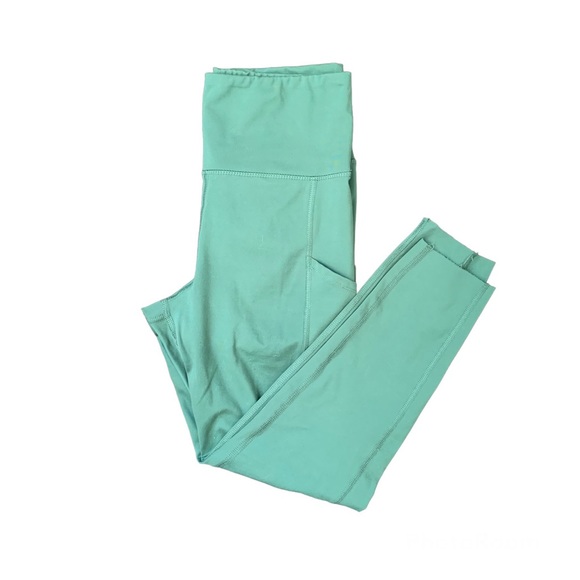 AE Teal High Waisted Pocket Leggings - Picture 1 of 4